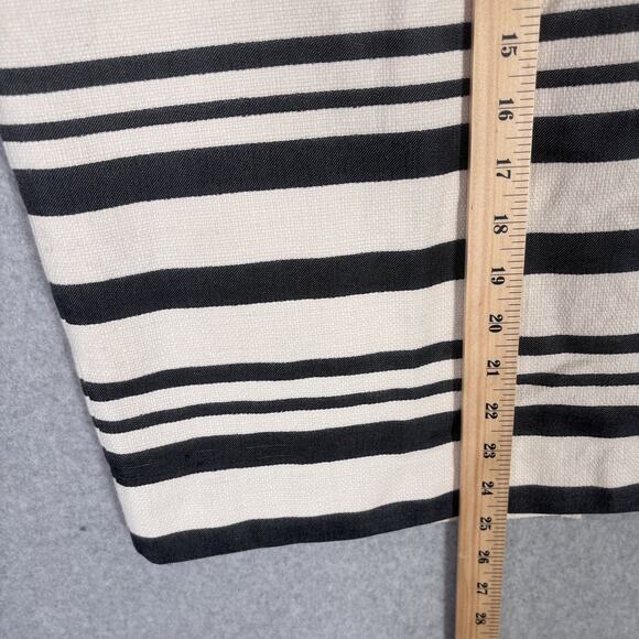 J Crew Skirt 10 Black Cream Pencil Textured Academia Secretary Neutrals Preppy - Picture 5 of 14